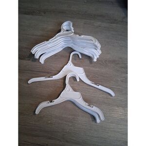185 Children's Kids 17 Pcs Hangers White Plastic 3 Sizes (Lot A)